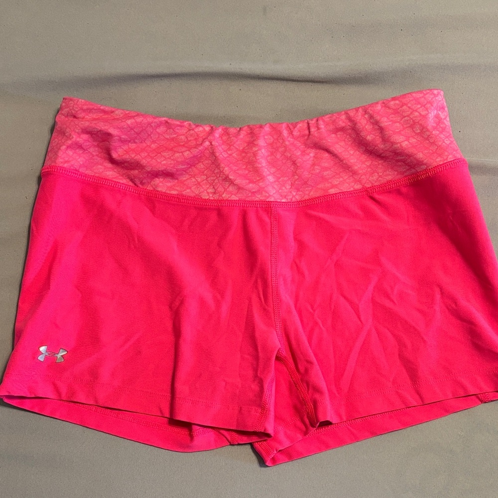 Under Armour Women's Bright Pink Athletic Shorts
